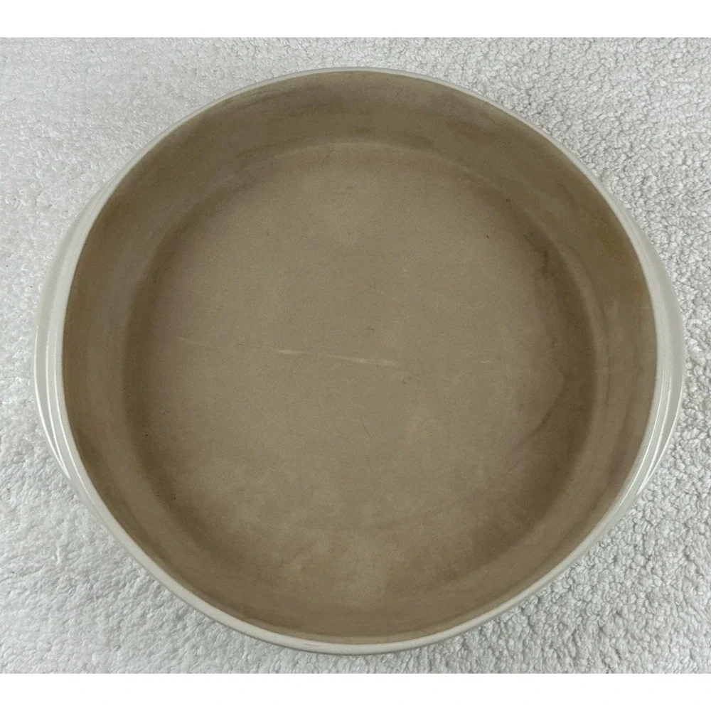 Pampered Chef 11-inch Deep Dish Ridged Baker Stoneware Pie Plate RETIRED